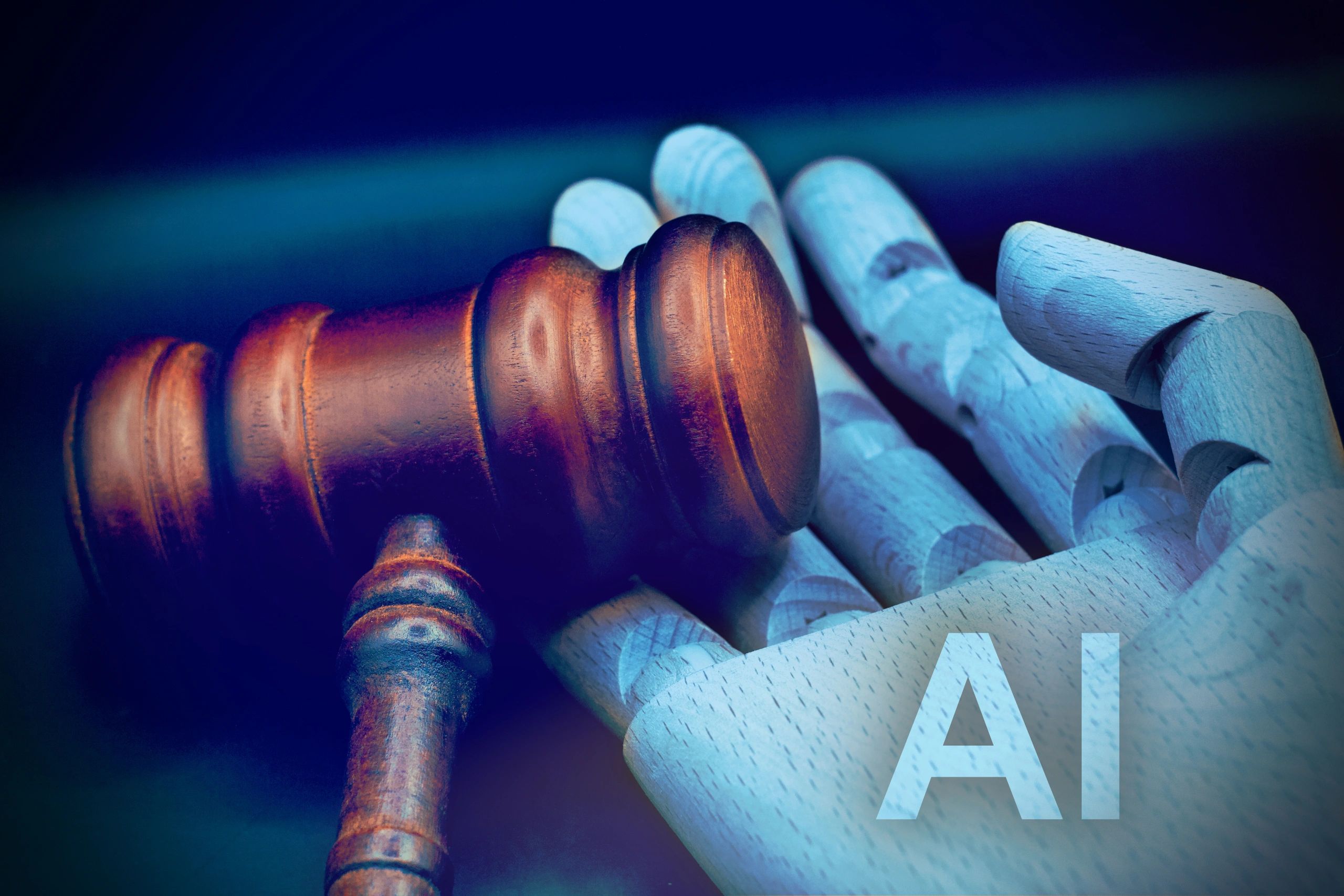Team collaborating on AI legal tools
